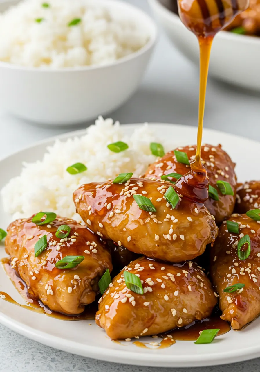 Sticky Honey Chicken - secondary view